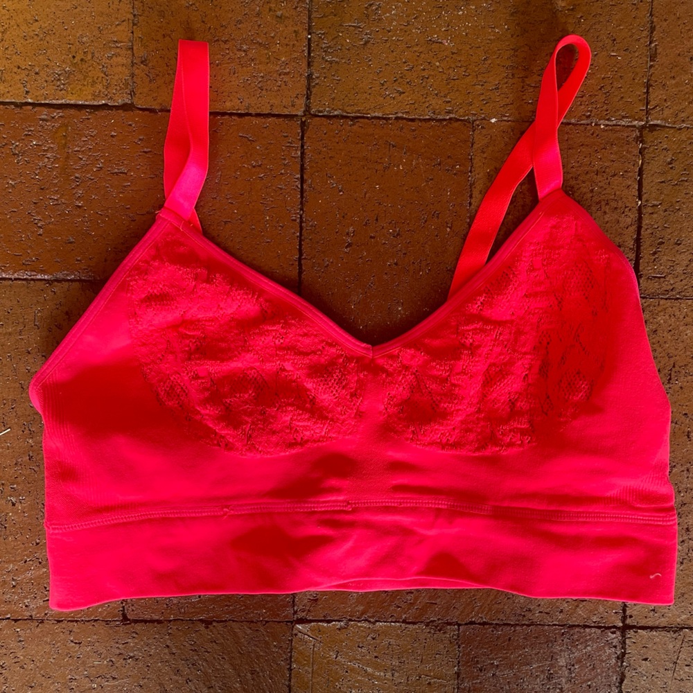 Women's Lace Bralette - Vibrant Pink by MINDD